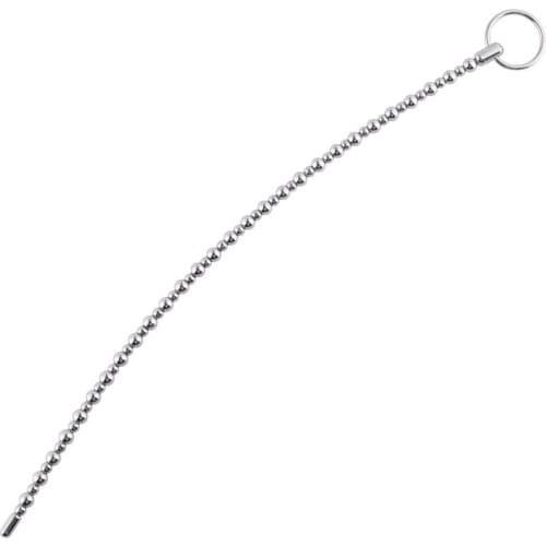 Super Long Metal Pull Beads Urethral Plug Man Penis Insert Stimulation Urethral Dilator Adult Sex Toys Horse Eye Urethral Stick