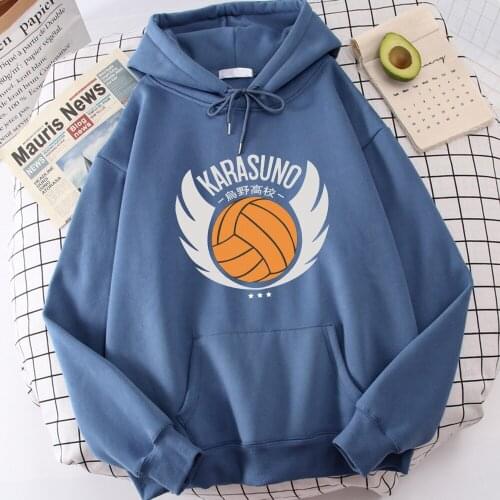 Haikyuu Karasuno Japanese Anime Man Pullover Fashion Brand Punk Men Hoody Warm Street Mens Rock Sweatshirt Long Sleeve Clothes