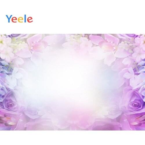 Valentines Day Purple Flower Backdrop Wedding Photocall Vinyl Photography Background For Photo Studio Photophone Photozone Prop