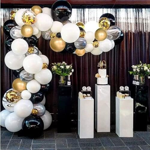 Balloon Garland arch kit Black White Rose Gold Balloon Various Styles Engagement Wedding Birthday New Year 2021 Party decor