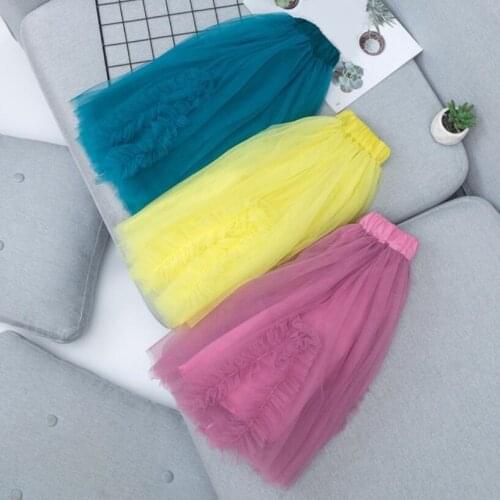 Baby Toddler Teen Clothes Children Girls Princess Tutu Skirts Mesh Ball Gown Kids Party Birthday Dance Skirt Girl Tutus Bottoms