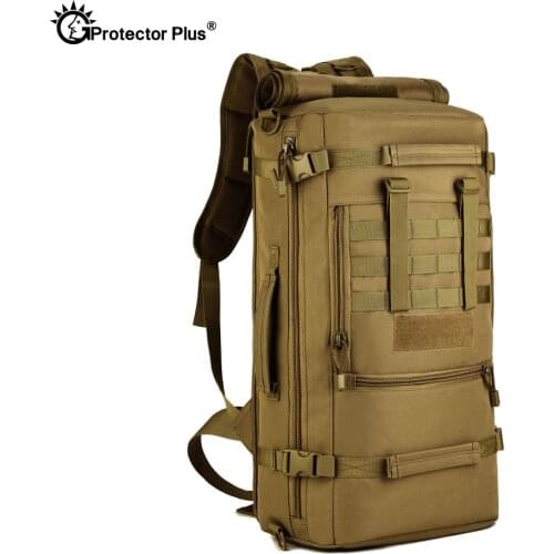 PROTECTOR PLUS Unisex Tactical Backpack Multifunction Handbag Crossbody Bag War Game Outdoor Sport Army Military Field 5 Colors