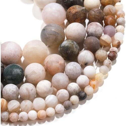 1strand/lot 4/6/8/10mm Matt Leaf Carnelian Agates Round Loose Spacer Beads Stone For DIY Bracelet Jewelry Makings Supplies