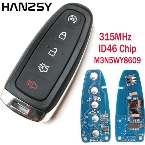 10Pcs Car Remote Key For Ford Explorer Edge 2011 2012 2013 2014 2015 2016 2017 Keyless Entry System ID46 Chip 315MHZ Smart Key