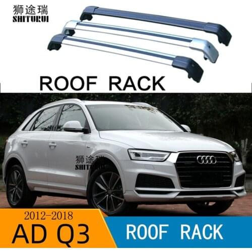 2Pcs Roof Bars for Audi Q3 5 Door SUV 2011-2018 8UB, 8UG Aluminum Alloy Side Bars Cross Rails Roof Rack Luggage Carrier