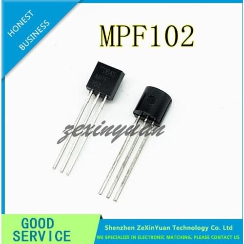 20PCS 50PCS 100PCS MPF102 JFET AMP N-CH RF SS TO-92 Best quality