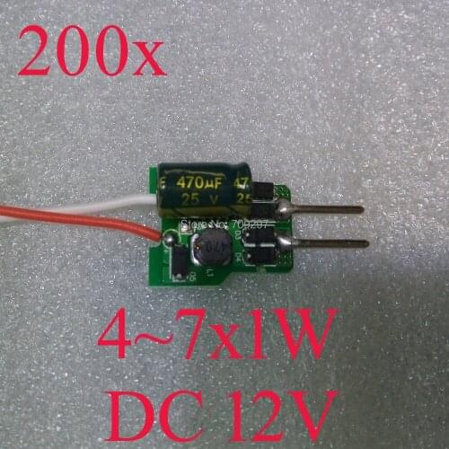 3 years warranty 200pcs/lot 4~7x1W DC12V MR16 power driver output 300MA, 4W 5W 6W 7W LED driver 91122698 + FREE DHL/FEDEX