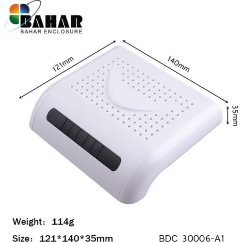5pcs/lot network enclosure router box with holes plastic enclosure instrument box network cabinet 121*140*35mm