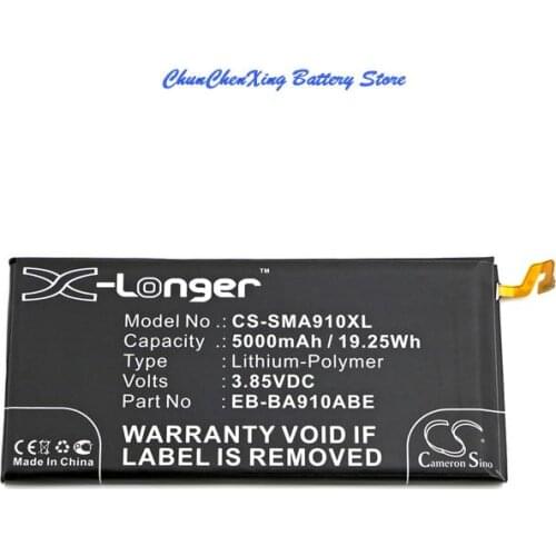 Cameron Sino 5000mAh Battery EB-BA910ABE for Samsung Galaxy A9 Pro 2016, Galaxy A9 Pro 2016 Duos TD-LTE, SM-A9100, SM-A910F/DS