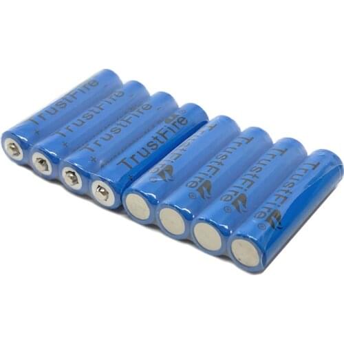 Wholesale TrustFire TR10440 Li-ion Rechargeable 10440 Battery 3.7V 600mAh Lithium Batteries For LED Flashlights Torch