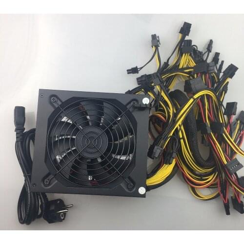 Free ship Computer Mining Power 1800W psu PC Power Supply support 8 card for Miner High quality Power supply For BTC ETC ZEC