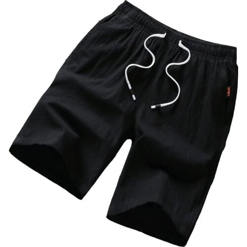 Brand Summer Shorts Men 2021 summer new cotton and hemp shorts mens trend Korean loose cotton leisure pants