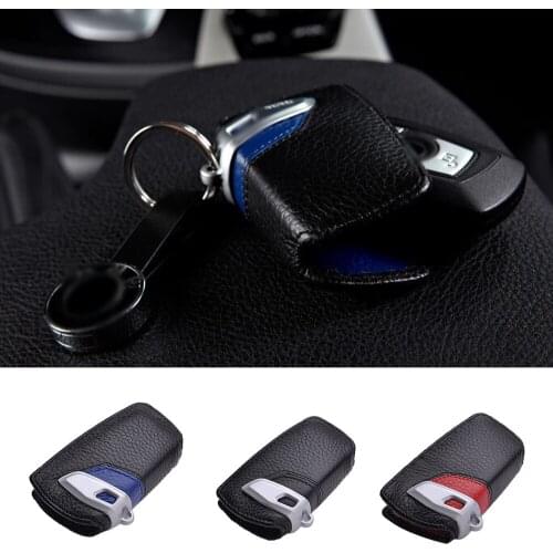 1 Pc Genuine Leather Car Key Cover Case Holder For BMW GT7 NEW 5 Series X3 116I 118I Auto Key Case Car Styling