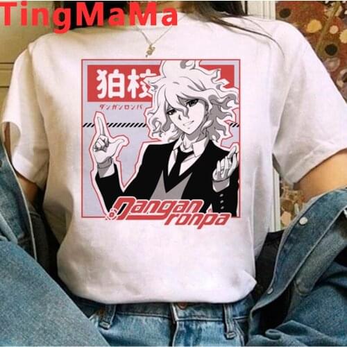 Danganronpa Nagito Komaeda Ouma Kokichi t shirt t-shirt male graphic tees casual grunge kawaii japanese summer top kawaii