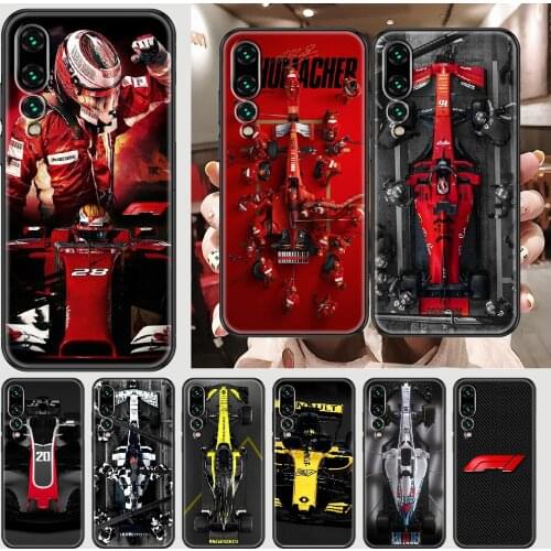 Formula 1 F1 Phone case For Huawei P Mate P10 P20 P30 P40 10 20 Smart Z Pro Lite 2019 black silicone back luxury funda pretty