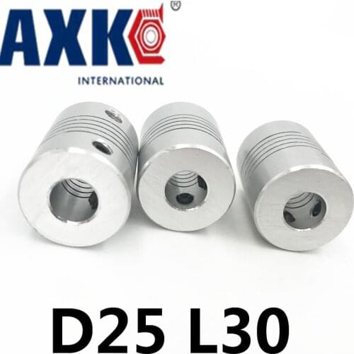 Aluminium Plum Flexible Shaft Coupling 6mm To 12mm Motor Connector Flexible Coupler 6x12mm D25mm L30mm