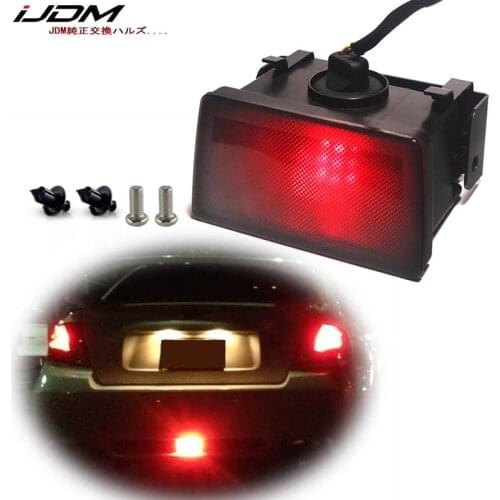 IJDM Smoked Lens F1 Style 12V Red LED Rear Fog Light Brake/Tail Lamp For Subaru WRX/STi Impreza XV Crosstrek