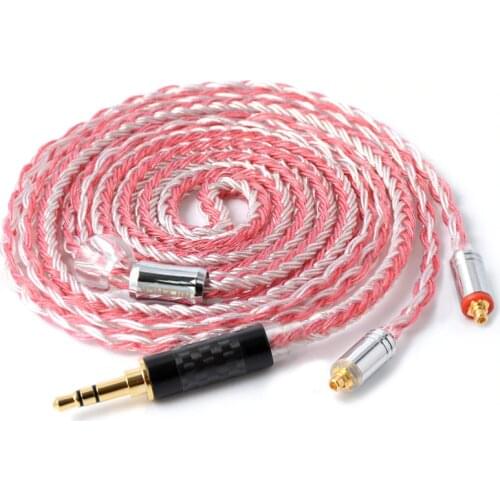 NiceHCK 16 Core Copper Silver Mixed Cable 3.5/2.5/4.4mm MMCX/2Pin For TFZ TRNKZZSX/ZSN/ZS10 CCAC16/C10 NiceHCK NX7 Pro/M6/F3