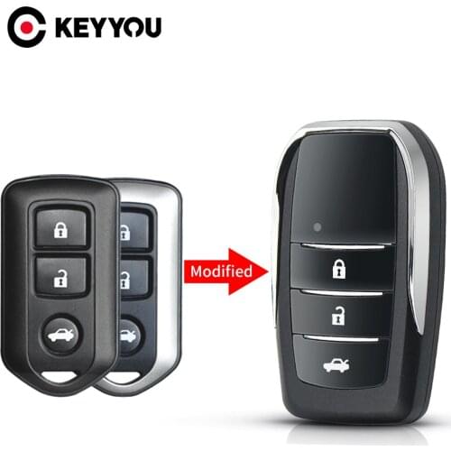 KEYYOU 2/3 Buttons Modified Flip Remote Key Shell Case Fob For Toyota Camry Highlander Corolla Prado RAV Vios Yaris Smart Case