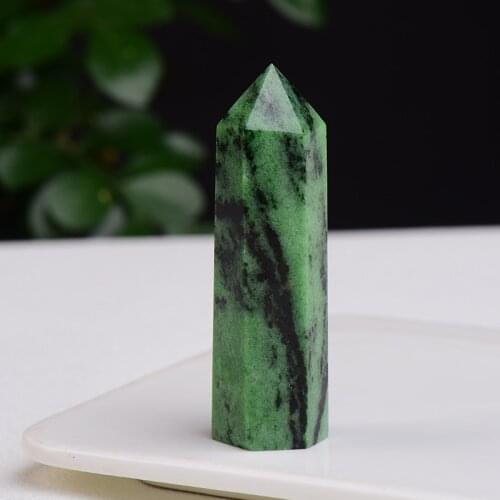1PC Natural Morganite Point Wand Reiki Healing Faceted Prism Stone for Meditation Balancing Ore Mineral Crafts Home Decoration