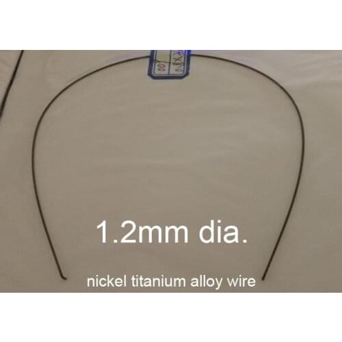 1.2mm diameter nitinol Memory wire Medical NiTi shape memory line chromel alloy nickel titanium alloy wire Fishing gear tip bar