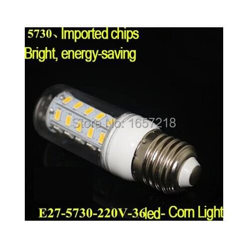 NEW High Bright E27 SMD5730 LED Corn Lamps 36Led LED Bulb Light 12w Wall Downlight Pendant High Bright 1Pcs/Lot