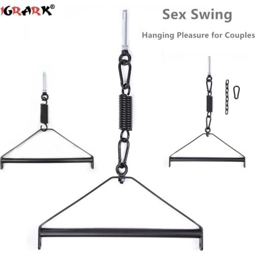 Upgraded Sex Swing Furniture Metal Tripod Stents Hanging Pleasure Sex Toys for Couples 18+ Adult Toys Bdsm Game Erotic Products