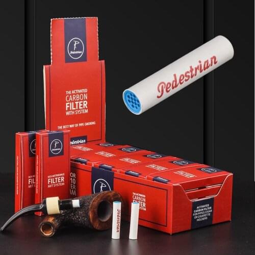 Wholesale 250pcs Tobacco Pipe Filters 9mm Smoking Pipe Activated Carbon Filter Tobacco Pipe Accessories