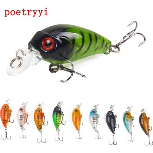 POETRYYI 4.5cm 3.8g Crankbait Fishing Lure Artificial Crank Hard Bait Topwater Minnow Fishing Wobblers Japan Fish Lures 30