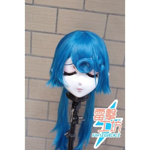 RAIGEKI MAKS 57) Resin 3/4 Head Female/Girl Kigurumi Anime Cosplay Masks Crossdress Japan Role Lolita Crossdresser DOLL BJD Cos