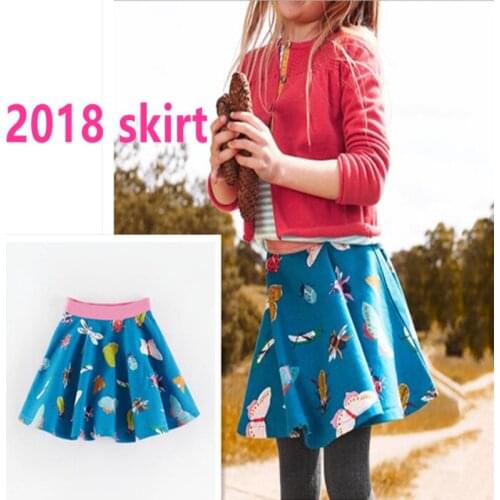 2018 Spring Fall Baby Girls Tutu Skirts girls Colorful printed butterfly dancing skirt 2-7 years