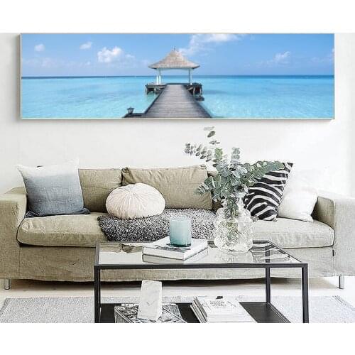 Modern Abstract Landscape Oil Painting on Canvas Golded Mountains Posters and Prints Wall Art Picture for Living Room Home Decor