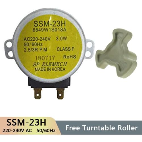 SSM-23H AC220-240V 50/60Hz Micro Turntable Synchronous Tray Motor Microwave Oven Accessories Spares Parts Core Coupling Clutch