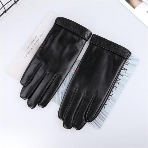 SUPPEV&STTDIO Fashion Mens Nappa Leather Dress Winter Driving Gloves with Thermal Fleece Lined
