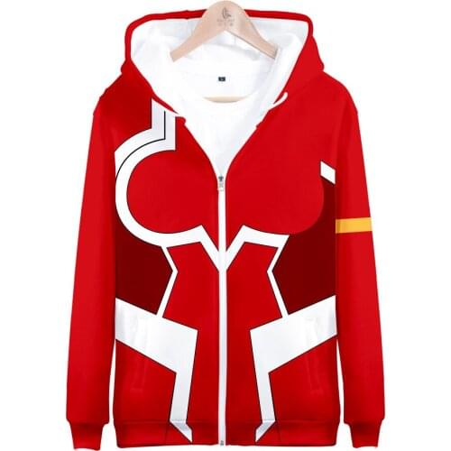 2020 ZERO TWO 3D Printed Zipper Hoodies Men/Women Harajuku Long Sleeve Hooded Sweatshirt Casual Streetwear Pullover