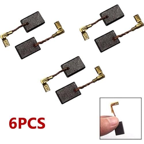 6pcs 16 X 11 X 5mm CB-325 Carbon Brushes For Angle Grinder 9553-9554NB 9557NB 9558PB HR2810 Power Tool Accessory
