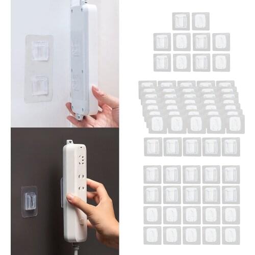 Utility Adhesive Wall Hooks Kitchen Home Reusable Socket Hook Organization