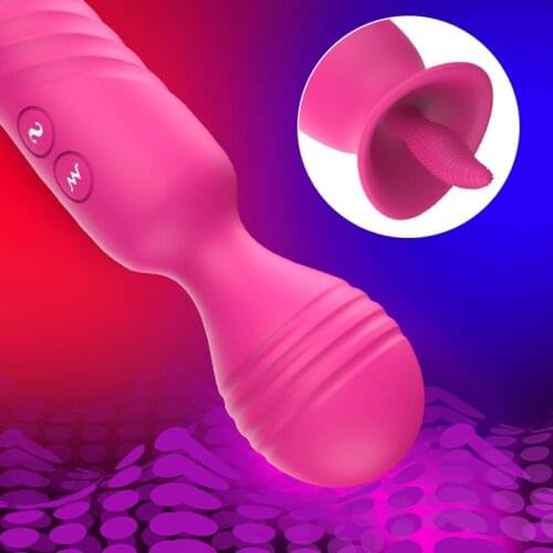 Man Nuo Vibrator Clitoris Vibration Dildo Massager Intimate Adult Sex-Toys Tongue Erotic Rechargable Adult Magic AV Wand Massage
