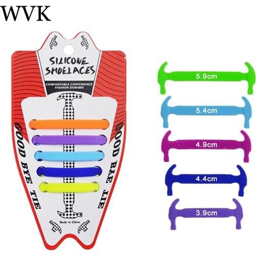 10pcs New Elastic Silicone Shoelaces No Tie Shoe Laces Childrens Lacing Silica gel Shoelace Convenient Lazy Laces Children