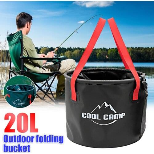 20L Collapsible Folding Thicken Live Fish Box Tank Bucket Camping Outdoor Fishing Tackle Equipment Gardening Hiking sea fishing