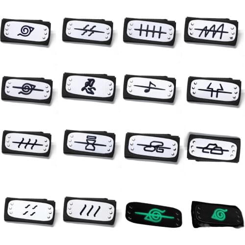 Cosplay Accessories Rebellious headband Guard Anime Cosplay Decoration Props Uchiha Ninja Warrior Belt Flapper Headwear Props