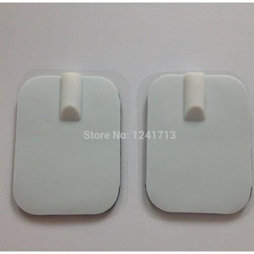 20pcs/lot(10 pair) 6*4cm Tens Electrode Pads Massager Patches Pin Type Physical for Slimming Massage Digital Therapy Machine