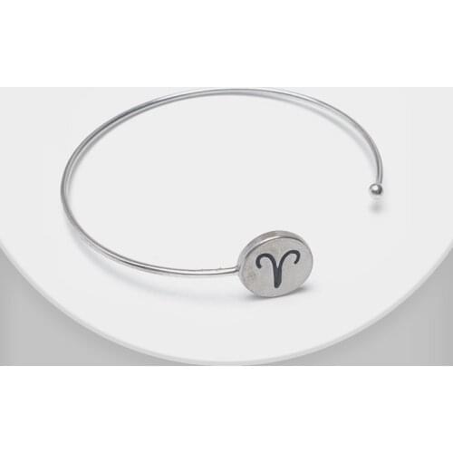 Amorita boutique 12 constellations design simple fashion personality bangles