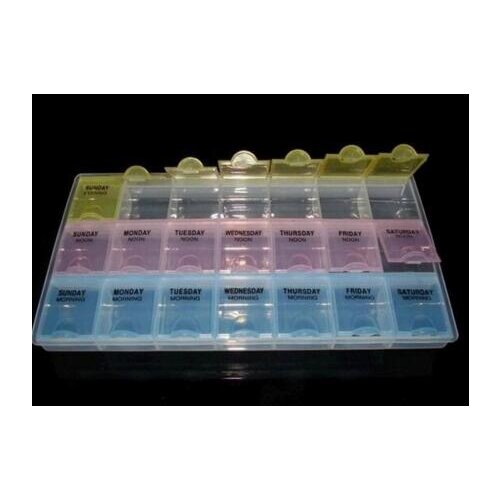 Party Favors Bottles,Jars & Boxes Top quality 7 Day Tablet Pill Storage Box Weekly Medicine Organizer Container Holder Case