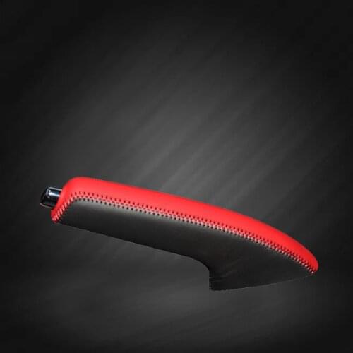 Car Hand Brake Covers Top Layer Leather Case for Nissan Bluebird Handbrake Grips Cover Auto Genuine Leather Handbrake