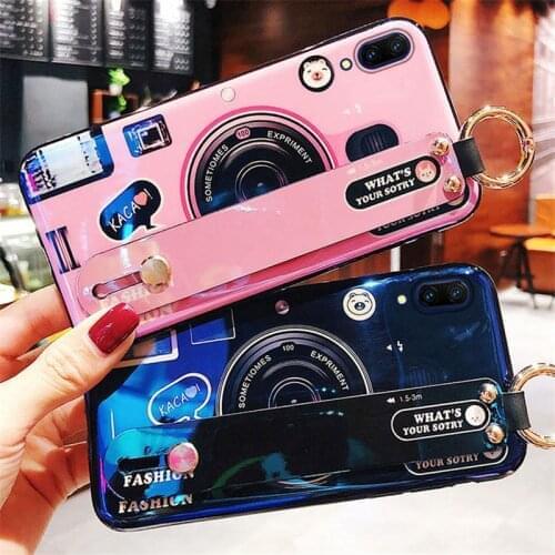 Retro camera Phone Cover Case For Huawei Honor 7C 7A Pro 7 A 7S Y5 Y6 Prime 2018 Y7 Pro 2019 2017 NOVA 6 se 5i 4 3i 3 2 plus 3E