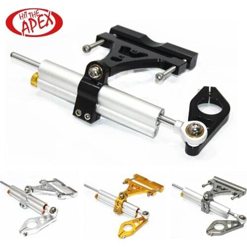 Steering Damper For CBR 250R CBR250R 2010-2016 CNC cutting Aluminum Alloy Stabilizer Set Linear Reversed With Mounting Bracket