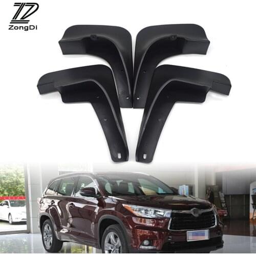 ZD Car Mudflaps Fit For Toyota Highlander Kluger 2008 2009 2010 Pre-facelift Mudflap Accessories Front Rear Mudguards fenders