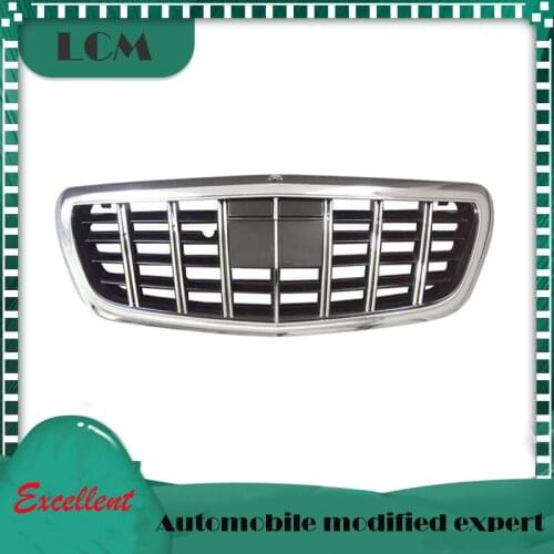For-Brabus Style/ASSY Style Black Front Bumper Racing Grille For-Mercedes For-Benz S-class W222 2013-on