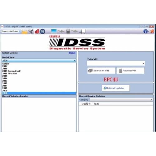 For Isuzu G-IDSS 2017- Isuzu Diagnostic Service System+UNLOCKED Keygen